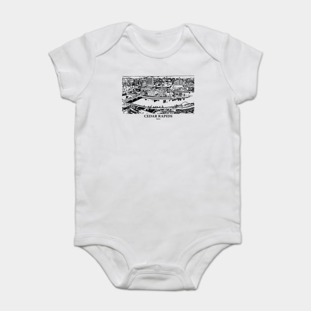 Cedar Rapids - Iowa Baby Bodysuit by Lakeric